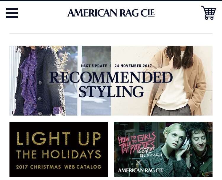 AMERICAN RAG CIE（アメリカンラグシー）通販オンラインのご案内の画像